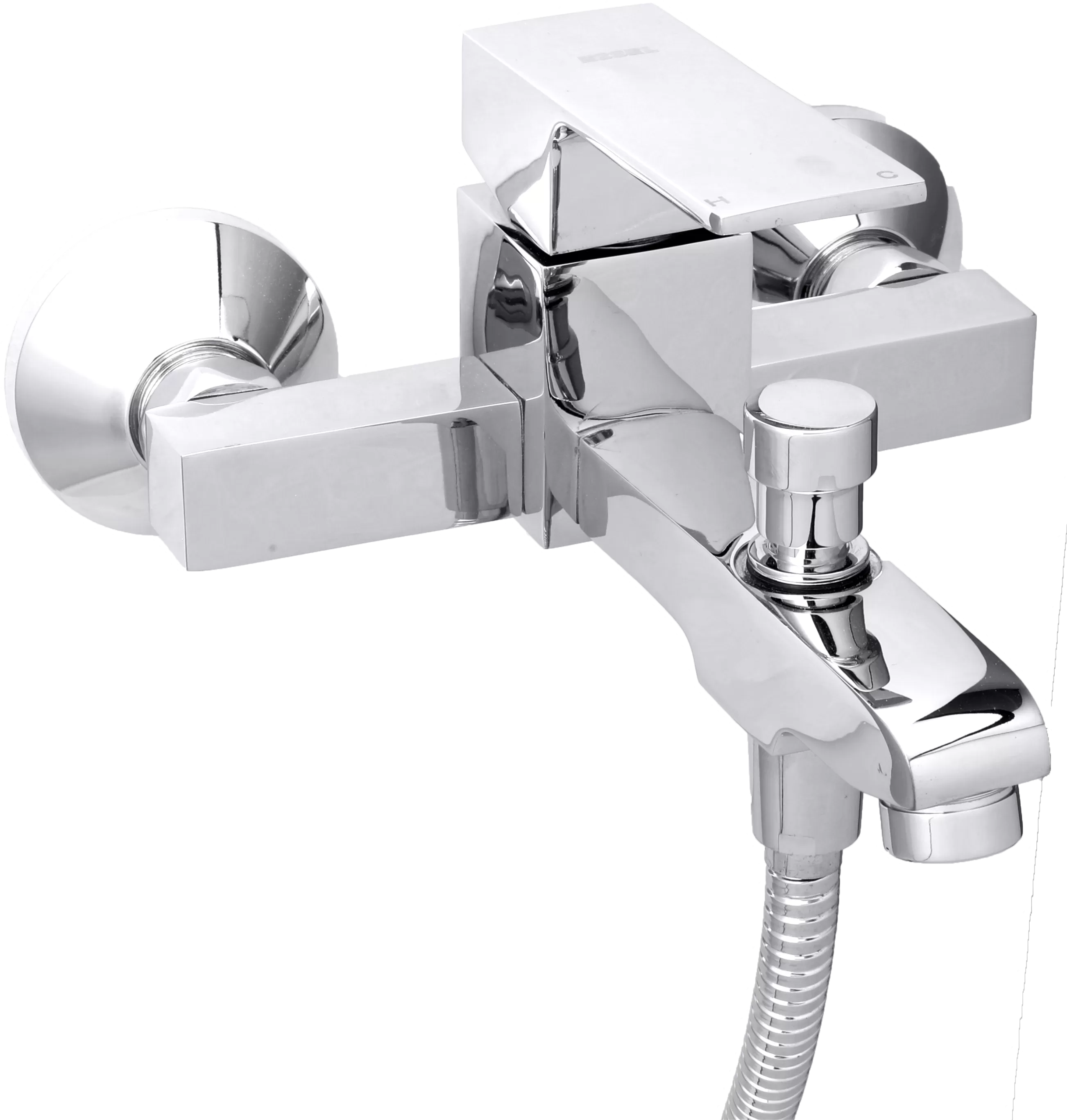 Chrome basin mixer